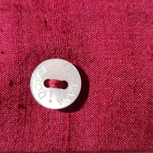 WINE colored Dolce & Gabbana Silk pantsuit Gorgeous size 40/2 US - Picture 3 of 10